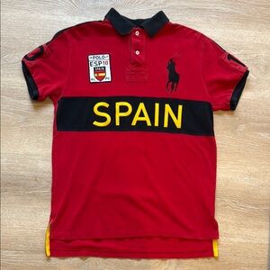 Ralph Lauren Red Polo with Spain Emblem
